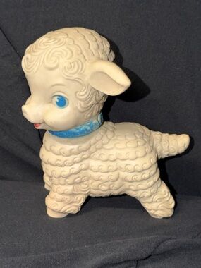 The Edward Mobley Company 1958 Sheep Squeaky Toy Vintage Classic Collectible Use